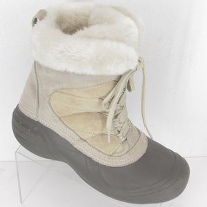 COLUMBIA Snow Boots Women's 9 Faux Fur Trim #1014